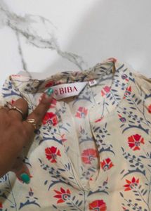 Biba Floral Print Kurta Set