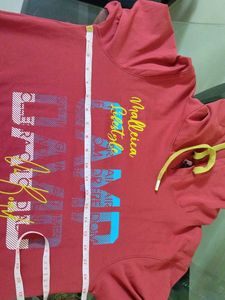 Red/ rust Graphic Hoodie