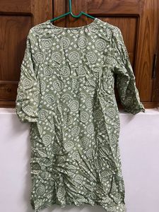 Stylish Green Printed Kurta