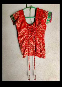 Red &amp; Gold Indian Blouse