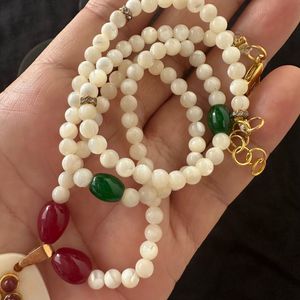 Mother of pearl jewellery set