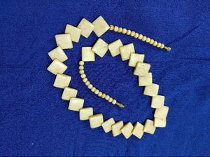 Unique Diamond Shape Beaded Necklace