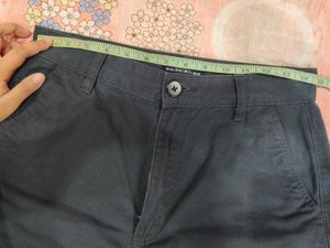 Wide Leg Twill Pant (High waist)