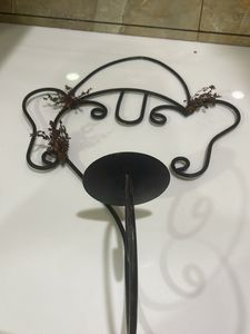 Vintage Wrought Iron Candle Sconce