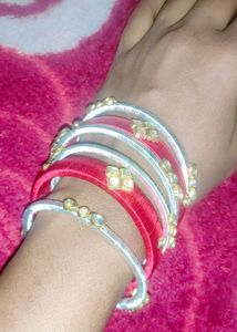 Vibrant Stackable Silk Thread Bangles