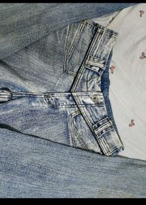 Light Wash Flared Jeans