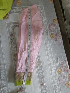 Stunning Lime Green Kurta with Pink Palazzo