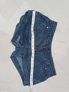 Women's Blue Denim Shorts