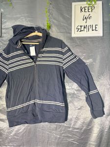 NEXT Striped Zip-Up Hoodie Jacket