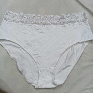White 🥰Lace Trim Briefs