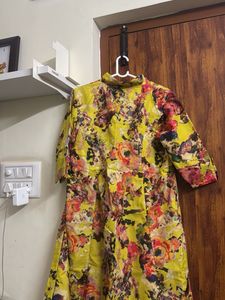 Vibrant Floral Print Kurta