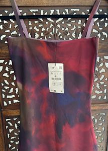 Zara New Limited Editon Tie&amp;dye MIDI Dress