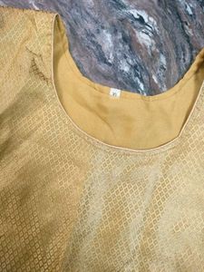 Golden Ethnic Kurta