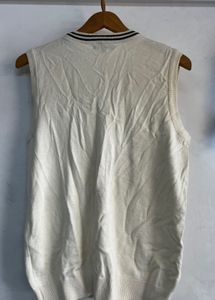 Men's Cream Cable Knit Sweater Vest