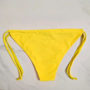 Vibrant Yellow String Bikini Bottoms