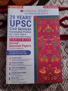 Oswaal Books 29 Years UPSC Solved Papers