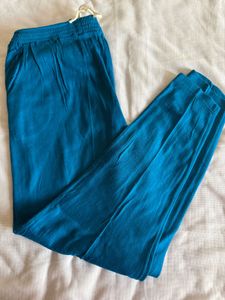 Teal Blue Comfortable Fleece Pant