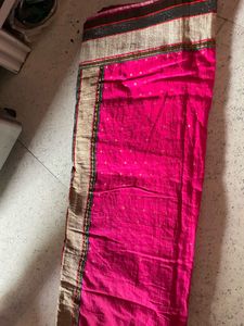 Embroidered Pink Saree