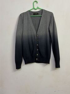 Men's Grey Ombre Cardigan
