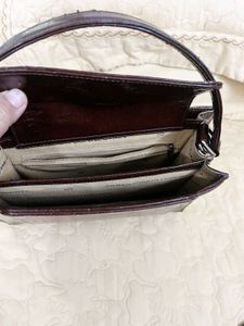 Chic Croc Embossed Handbag