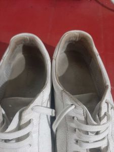 Classic White Leather Sneakers