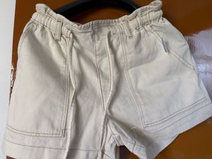 Cream Cargo Shorts