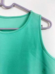 Cyan Green Side Cut Bodycon Dress