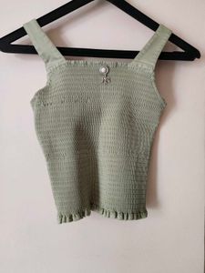 Smocked Crop Top