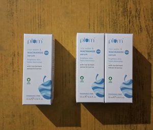 Plum Rice Water And Niacinamide Serum &amp; Free Cream