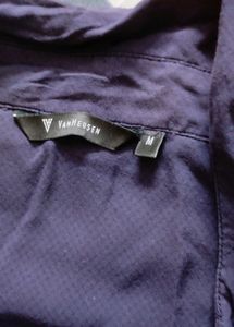 Elegant Deep blue Long Sleeve Shirt