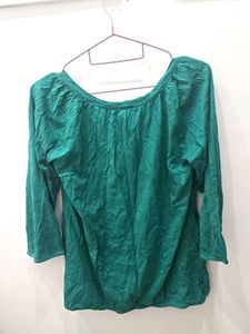 Green Long Sleeve Top