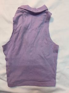 Lavender Collared Tank Top