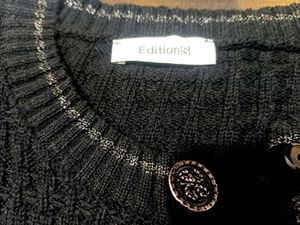 Black Knit Cardigan