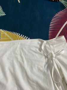 long sleeve white top