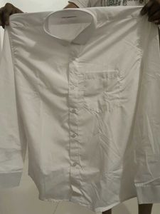 Classic White Men's Full Sleeves Shirt