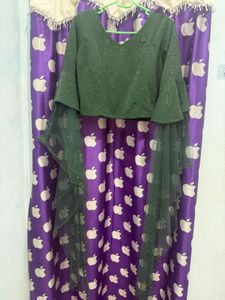 Stunning Emerald Green Lehenga Set