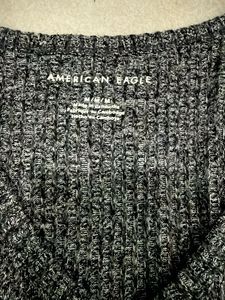 Grey Ribbed V-Neck Tank Top