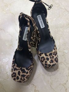 Leopard Print Wedge Heels