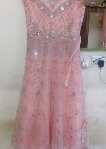 Stunning Pink Embellished Gown