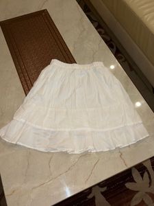 Chic White Tiered Skirt