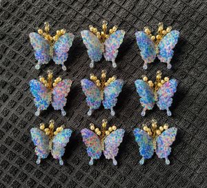 Set of 9 Butterfly Hair Clips