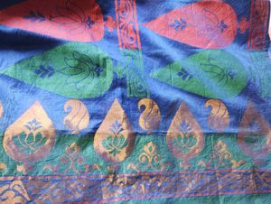 Vibrant Blue cotton Saree