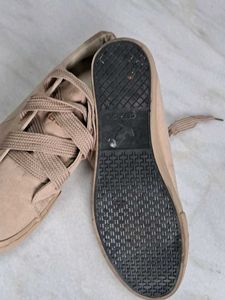 Beige Casual Sneakers