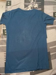 Blue Floral Print T-shirt