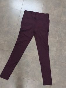 Burgundy Slim Fit Chinos