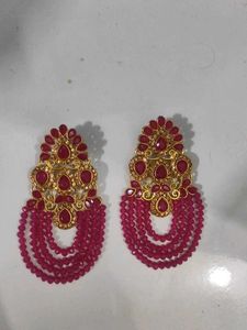 megenta Ethnic Jewelry Set
