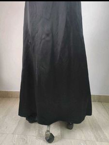 Elegant Satin Black Dress