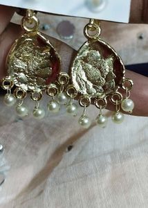 Butterfly Pearl Drop Earrings