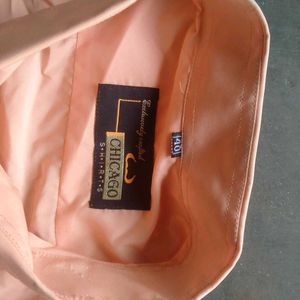 Men's Peach Long Sleeve Shirt