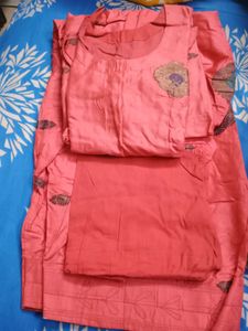 Elegant Banarasi Kurta Set with Embroidery